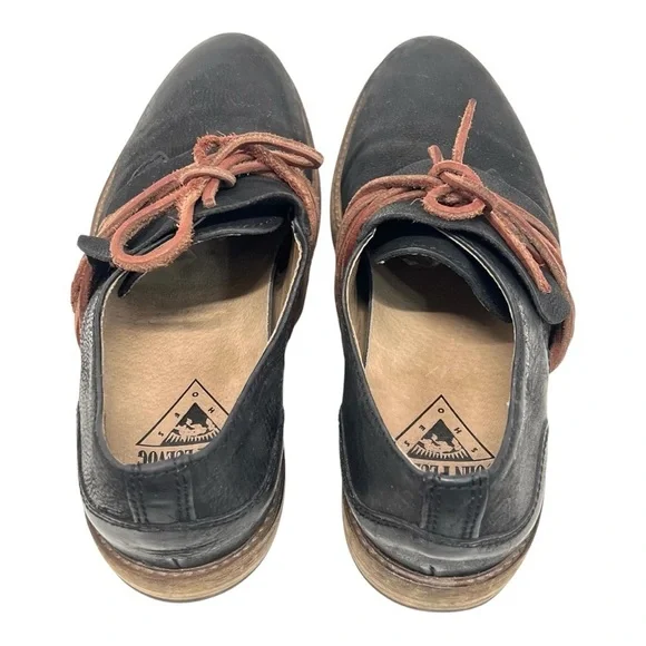 John Fluevog Warde Black Leather Oxford Unisex Handcrafted Shoes Men’s 7 Women 9 - Picture 10 of 16